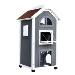 4goodz Kattenvilla 2 verdiepingen 59x55x109 cm -
