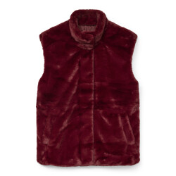 Vero Moda Vmsonjapoppy faux fur waistcoat ga