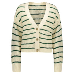 Jacqueline de Yong Ellen l/s v-neck stripe cardigan