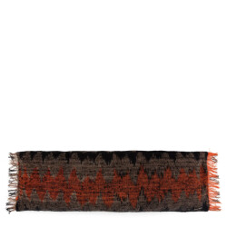 Bazar Bizar The oh my gee cushion cover black orange 35x100