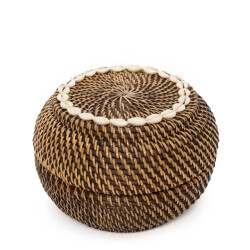 Bazar Bizar The colonial peek-a-boo basket natural brown m
