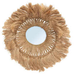 Bazar Bizar The abaca solomon mirror natural