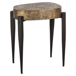Richmond Interiors Bijzettafel declan (black/gold)