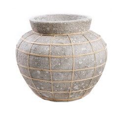 Bazar Bizar The belly vase concrete natural l