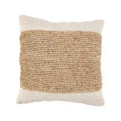 Bazar Bizar The raffia stamp cushion cover natural