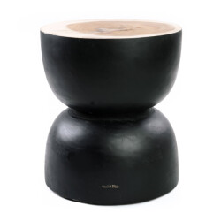 Bazar Bizar The karbun stool black natural