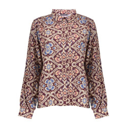 Geisha 53661-20 480 blouse print burgundy/blue/orange
