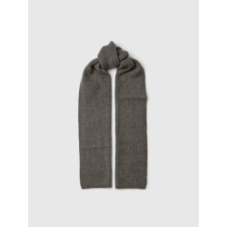 Selected Femme slflulu woolblend narrow knit scarf 16099651 medium grey