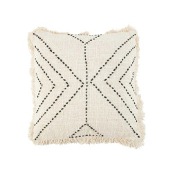 Bazar Bizar The tribal cushion cover natural black
