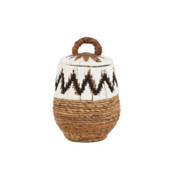 Bazar Bizar The little bay beach basket natural white s