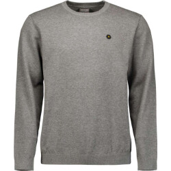 No Excess Pullover crewneck 2 coloured melang grey melange