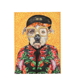 J-Line Wall deco dog popart canvas mix large