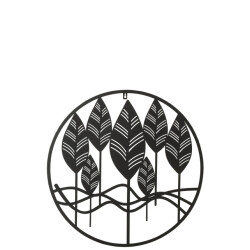 J-Line Wanddeco bladeren metaal