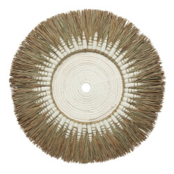 Bazar Bizar The raffia macramé wall deco white natural