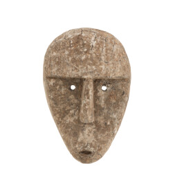 J-Line Figuur abstract voor muur of pin alabasia hout grijs