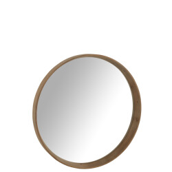 J-Line Wall mirror wall mirror l fir wood light beige large