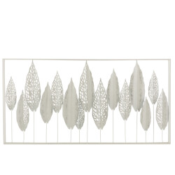 J-Line Wanddeco bladeren metaal