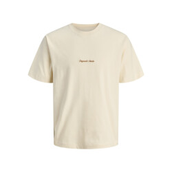 Jack & Jones jornorrebro emb tee ss crew neck no 12282892 antique white