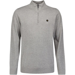 No Excess Pullover half zip 2 coloured melang grey melange
