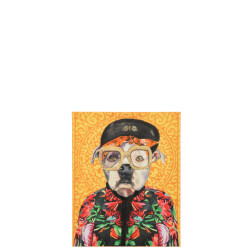J-Line Wall deco dog popart canvas mix small