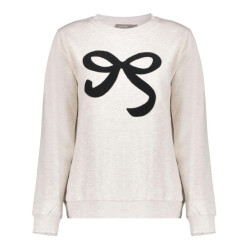 Geisha sweat with bow 52587-24 715 melange