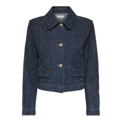 Jacqueline de Yong lady ls shacket dnm 15341468 dark denim