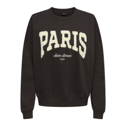 Jacqueline de Yong mesa l/s o-neck emb sweat jrs no 15370526 ganache