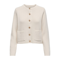 Jacqueline de Yong kim l/s o-neck button cardigan k 15341309 egret