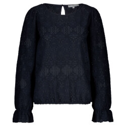Red Button Top ajour navy
