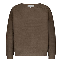 Red Button Sweater srb4651 fluffy ajour warm tapue
