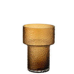 J-Line Vase betty glass brown small