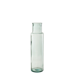 J-Line Vase cylinder recycled glass large