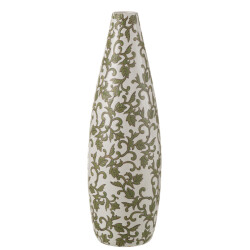J-Line Vase yezi porcelain green/white