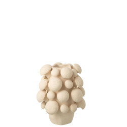 J-Line Vase fungi clay beige small
