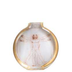 J-Line Les chartistes vase inspiré par homme de vitruve  large