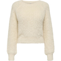 Only Onllulu ls rib short o-neck cc knt cloud dancer