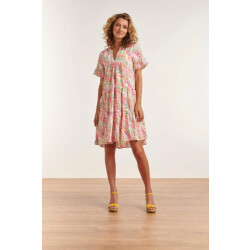 Smashed Lemon 23326 losvallende zomer jurk met grafische print |