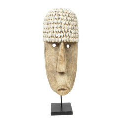Bazar Bizar The cowrie mask on stand large