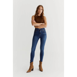 Cup of Joe Lisa dames skinny jeans dark blue