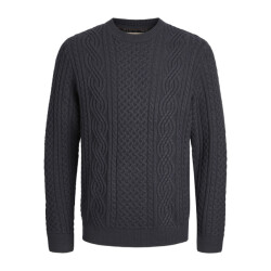 Jack & Jones Jprblusean knit cable crew neck sn navy