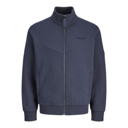 Jack & Jones Jprblufrankie sweat zip high neck navy