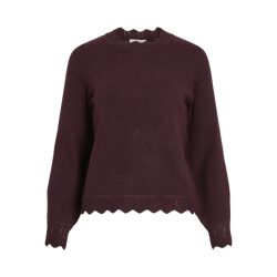 Vila Vinikolina o-neck ls knit top noos bordeaux