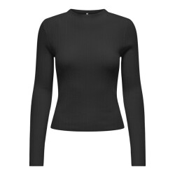 Only Onlcoco life ls rib mock neck cc knt -
