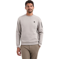 No Excess Sweater crewneck brushed inside clay