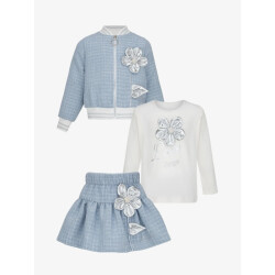Daga Meisjes driedelige set blue mirage