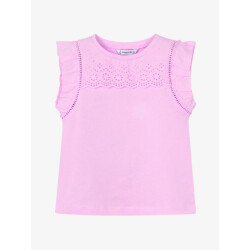 Mayoral Meisjes shirt roezels mauve