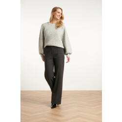 Smashed Lemon Dameslange broek met losvallende fit |