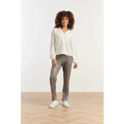 Smashed Lemon Damesglanzende metallic broek |