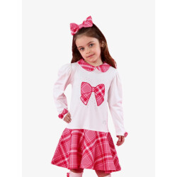 ADee Meisjes jurk lottie snow white