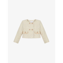 Patachou Meisjes vest kids girl party gold ecru gold